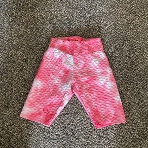 Pink biker shorts